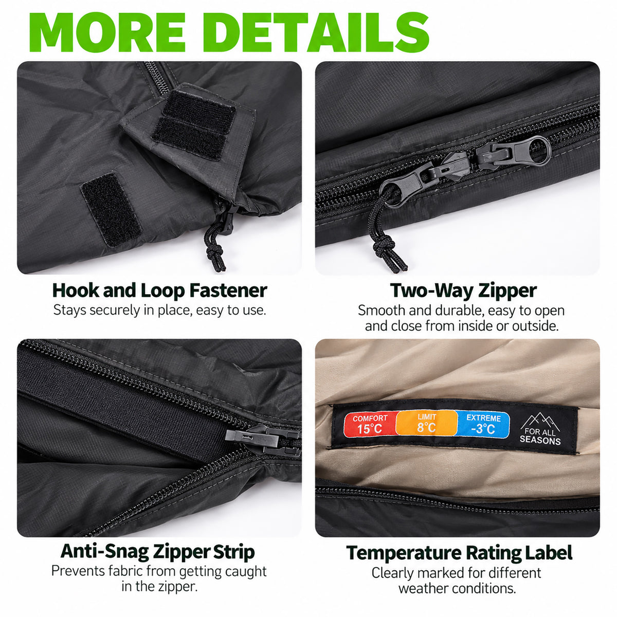 DONORISHA Ultralight Sleeping Bag, Compact Backpacking Camp Quilt