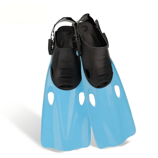 DONORISHA Snorkel Fins Adjustable Open Heel Swim Flippers for Men & Women