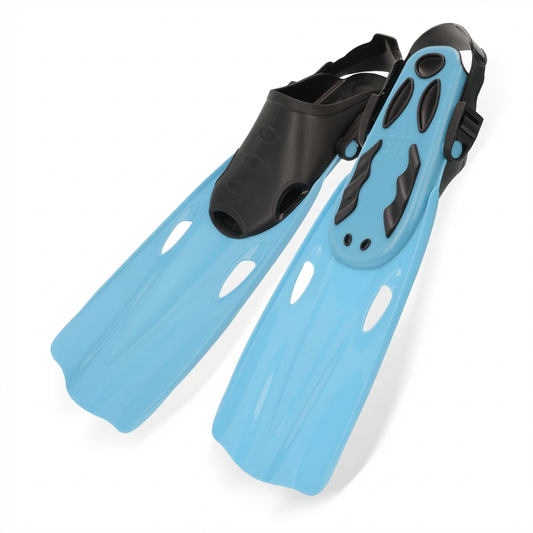 DONORISHA Snorkel Fins Adjustable Open Heel Swim Flippers for Men & Women