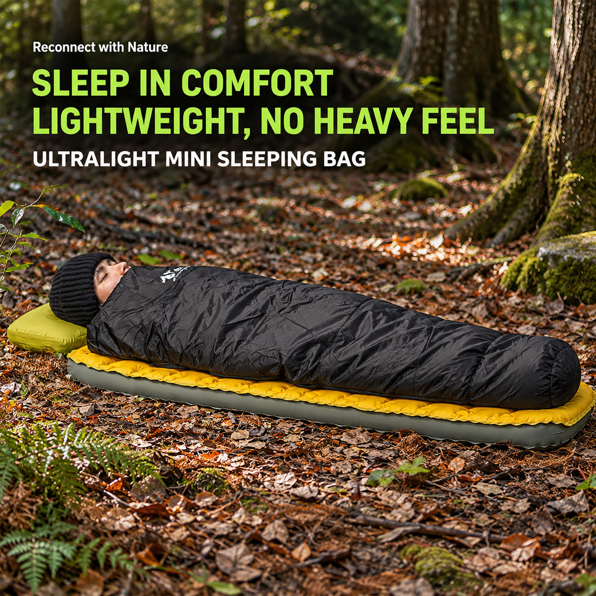 DONORISHA Ultralight Sleeping Bag, Compact Backpacking Camp Quilt