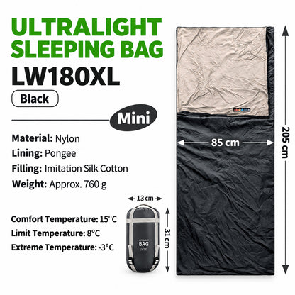 DONORISHA Ultralight Sleeping Bag, Compact Backpacking Camp Quilt