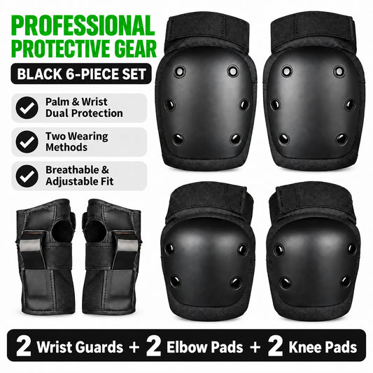 DONORISHA Skateboarding Protective Gear Set for Kids and Adults