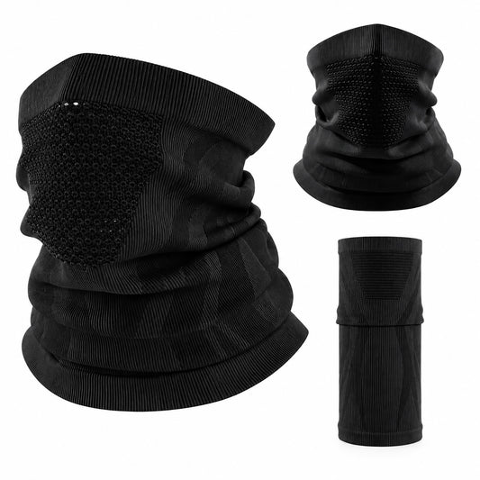 DONORISHA Breathable Winter Neck Gaiter Warm Fleece Face Mask for Skiing