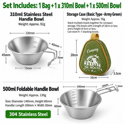 DONORISHA Sierra Cup Storage Case, Portable Camping Cookware Organizer Bag
