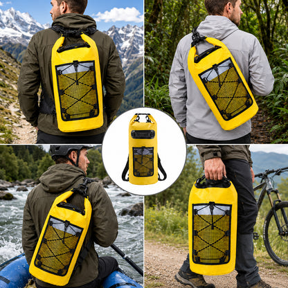 DONORISHA Waterproof Dry Bag Backpack 20L, Roll Top Floating Bag for Kayaking Boating Fishing Exploring beaches