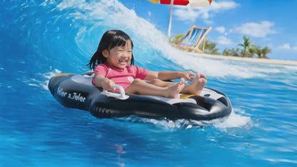 DONORISHA Inflatable Penguin Body Board for Kids, 100 x 70 cm